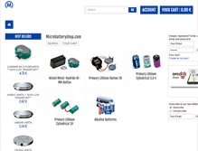 Tablet Screenshot of microbatteryshop.com